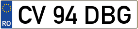 Trailer License Plate